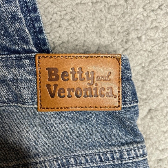 Rare Betty And Veronica By Rachel Antonoff Comic Strip Jean Overalls Size S - Picture 8 of 16
